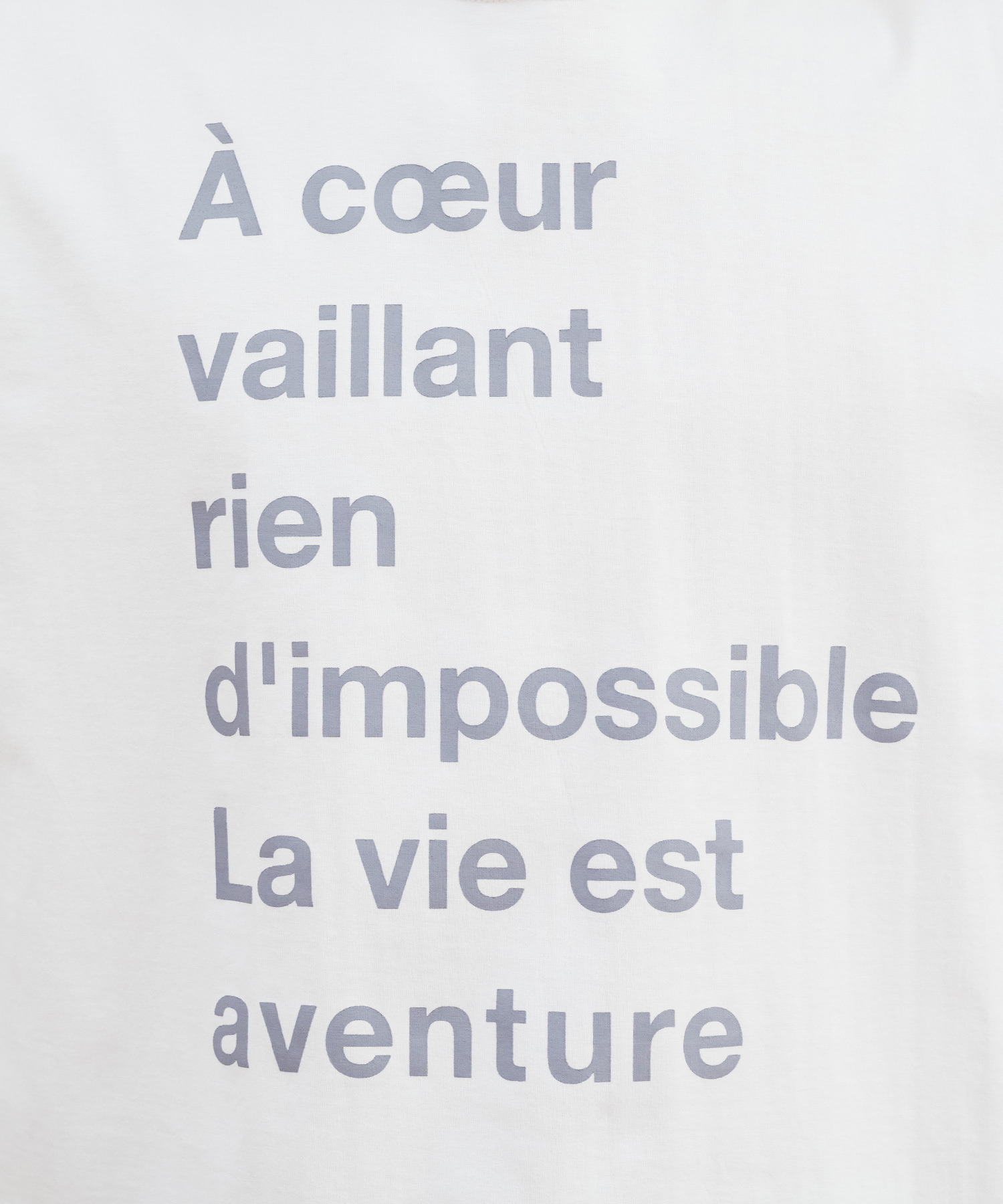 【FRAPBOIS】LA VIE EST AVENTURE×FRAPBOIS Tシャツ バックプリント 詳細画像 ホワイト 13