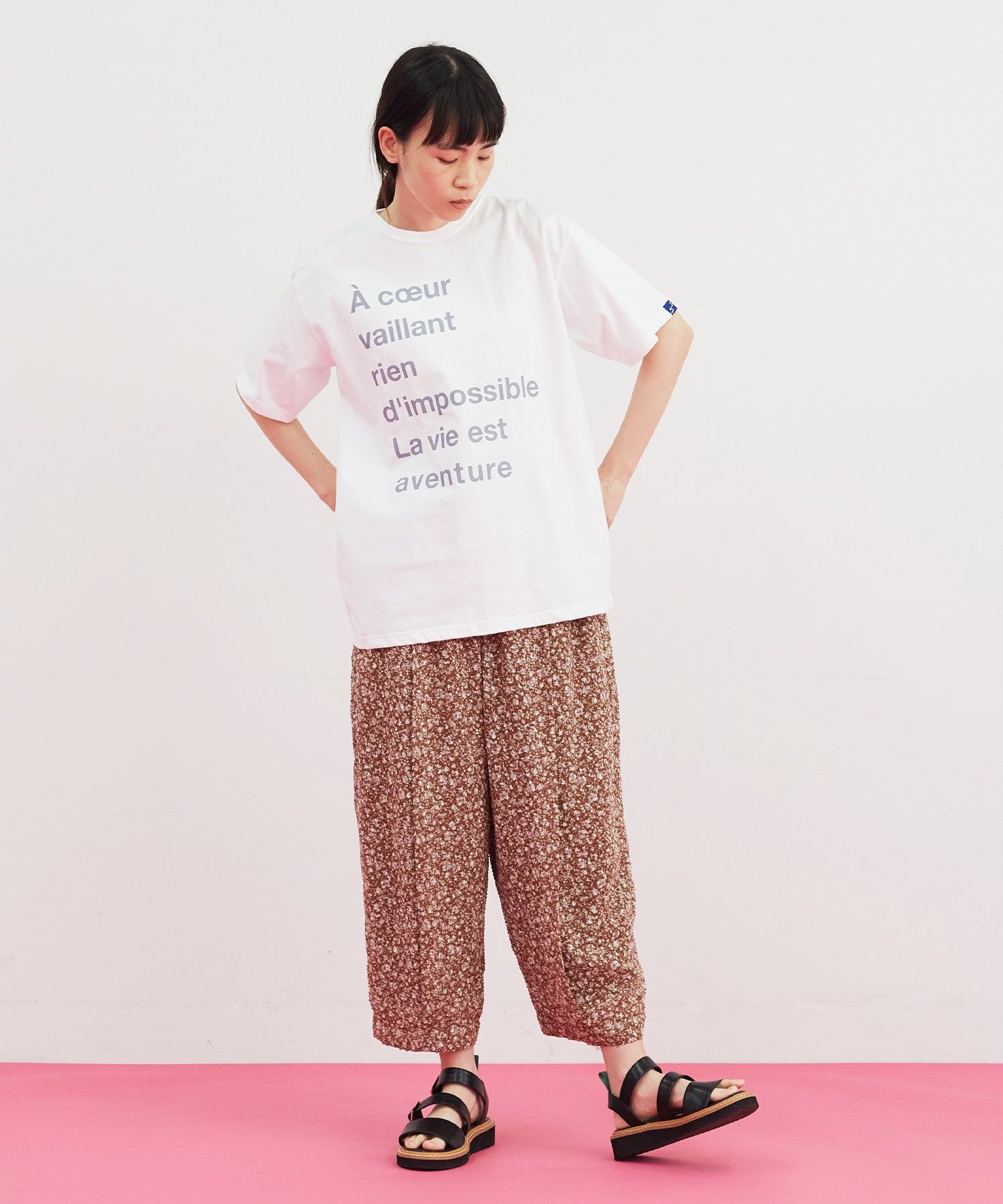 【FRAPBOIS】LA VIE EST AVENTURE×FRAPBOIS Tシャツ バックプリント 詳細画像 ホワイト 29