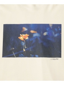 【L'EQUIPE】フラワーフォトプリントTシャツ 詳細画像 ベージュ 19