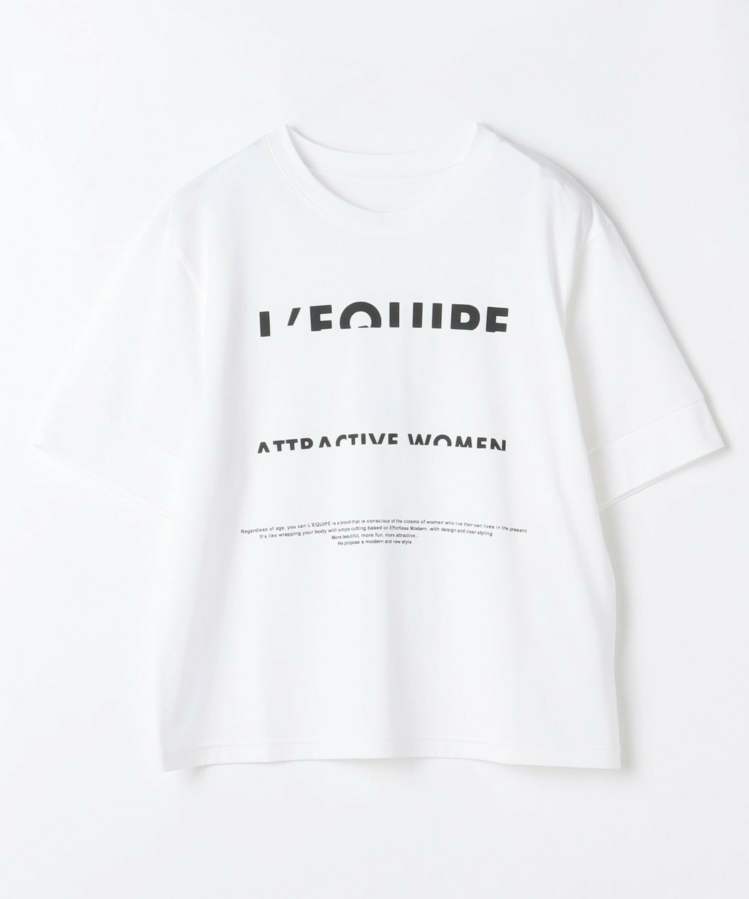 【L'EQUIPE】ハーフロゴプリントTシャツ 詳細画像 カーキ 15