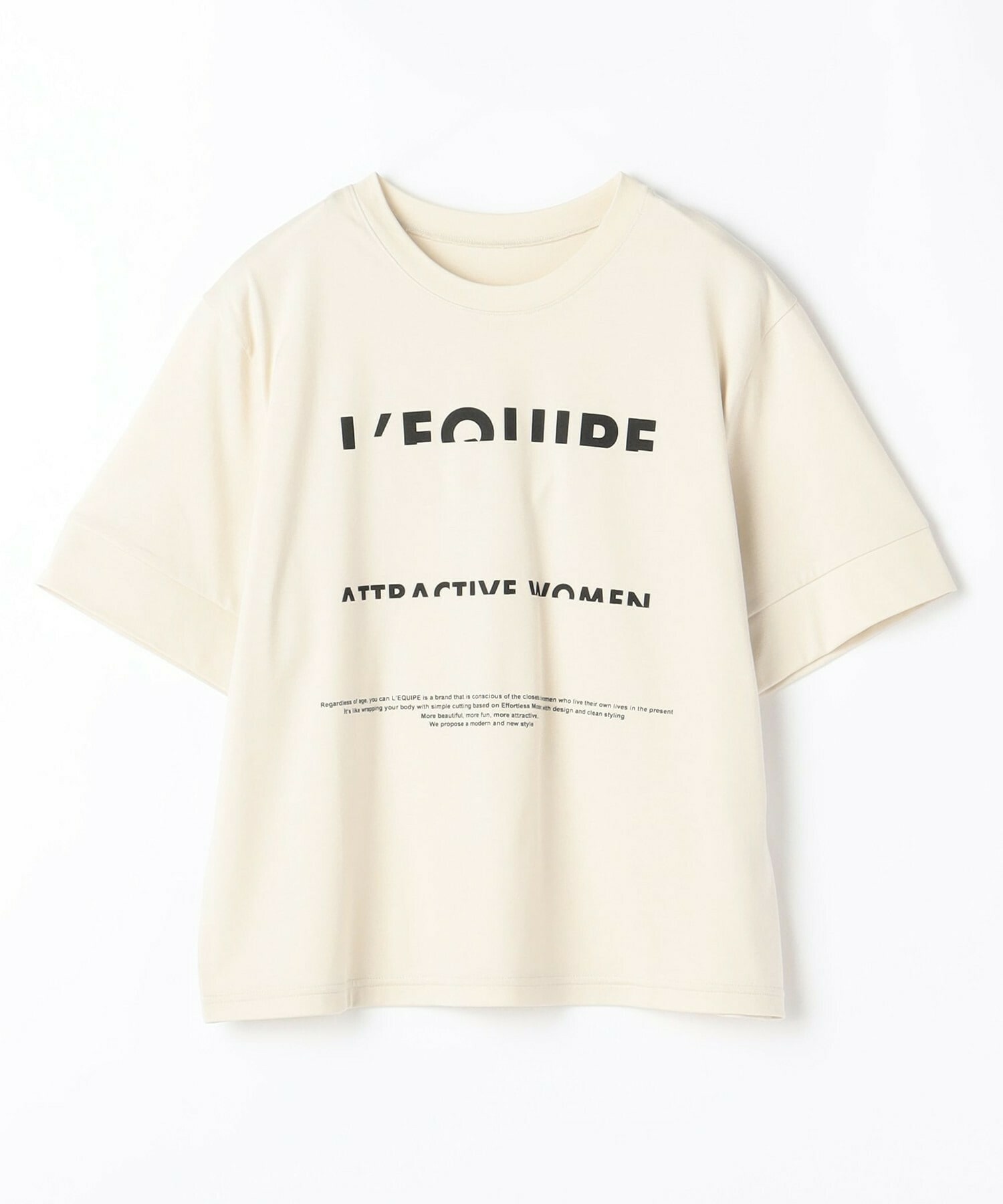 【L'EQUIPE】ハーフロゴプリントTシャツ 詳細画像 カーキ 17