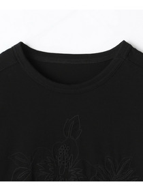 【L'EQUIPE】アロハ刺繍Tシャツ 詳細画像 ブラック 9