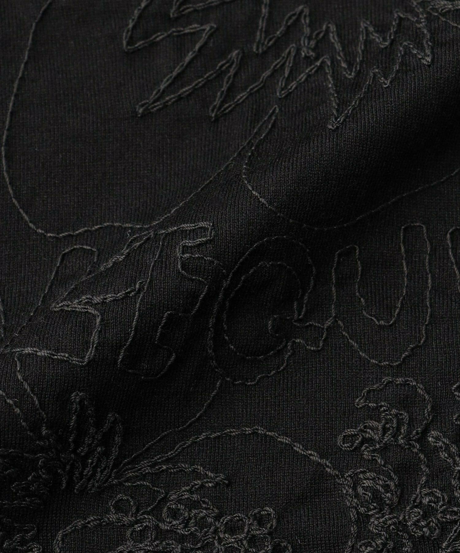 【L'EQUIPE】アロハ刺繍Tシャツ 詳細画像 ブラック 13