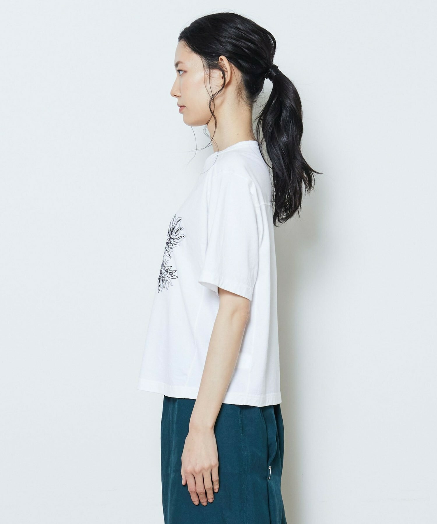 【L'EQUIPE】アロハ刺繍Tシャツ 詳細画像 ブラック 5