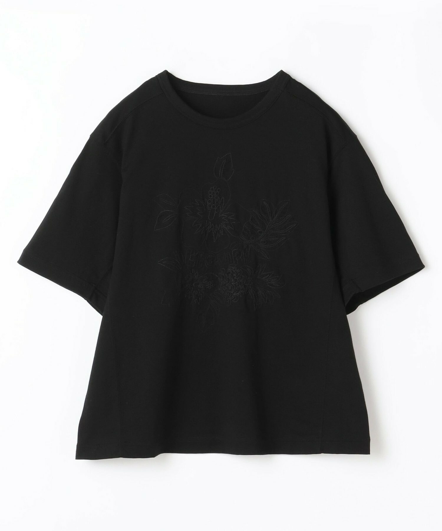 【L'EQUIPE】アロハ刺繍Tシャツ 詳細画像 ブラック 1