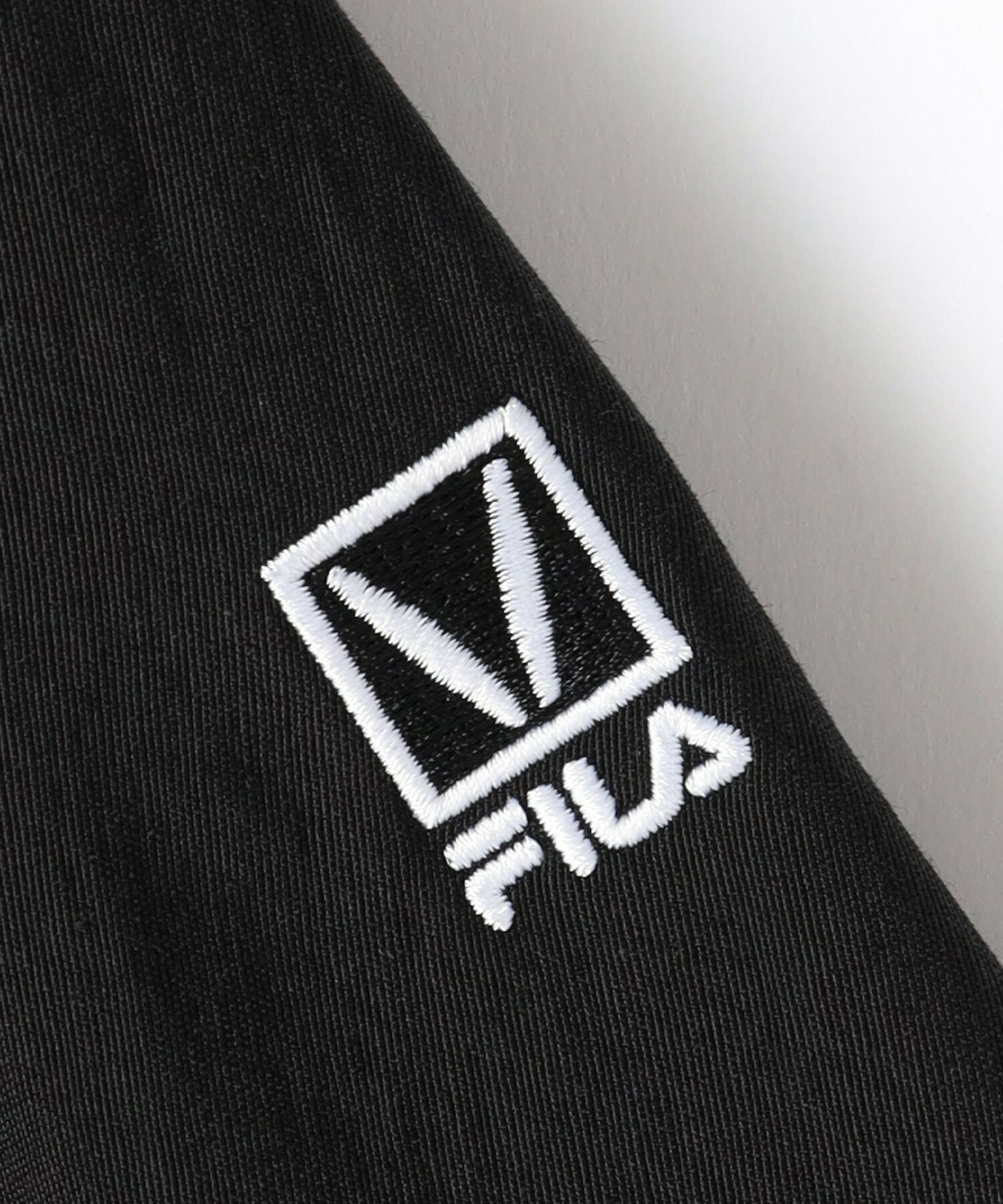 【L'EQUIPE】ナイロンコットングログランブルゾン【FILA×L’EQUIPE】 詳細画像 ブラック 6