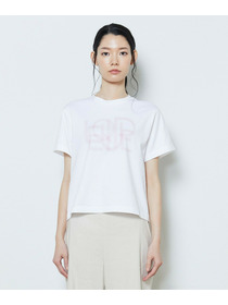 【L'EQUIPE】【Lサイズ】かすれロゴプリントTシャツ 詳細画像 ホワイト×レッド 6