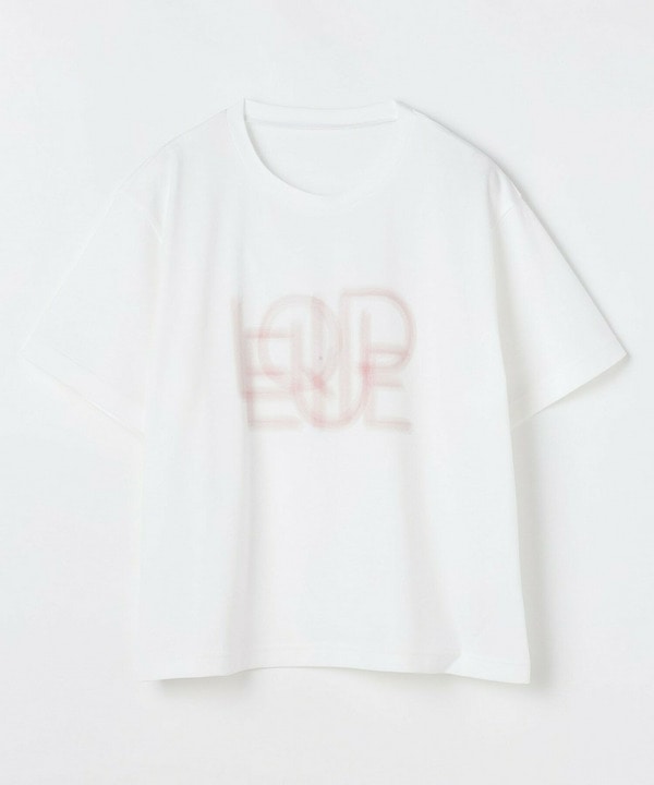 【L'EQUIPE】【Lサイズ】かすれロゴプリントTシャツ