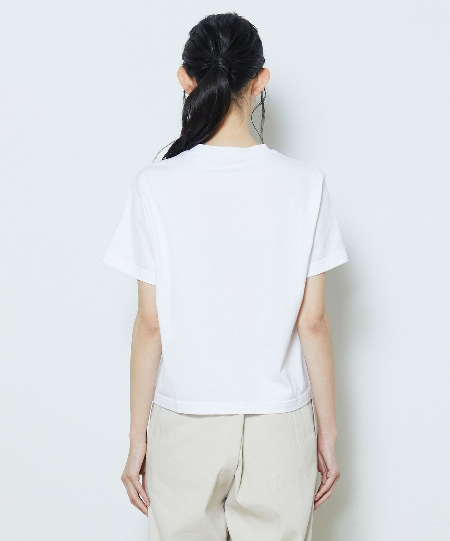 【L'EQUIPE】【Lサイズ】かすれロゴプリントTシャツ 詳細画像 ホワイト×レッド 8