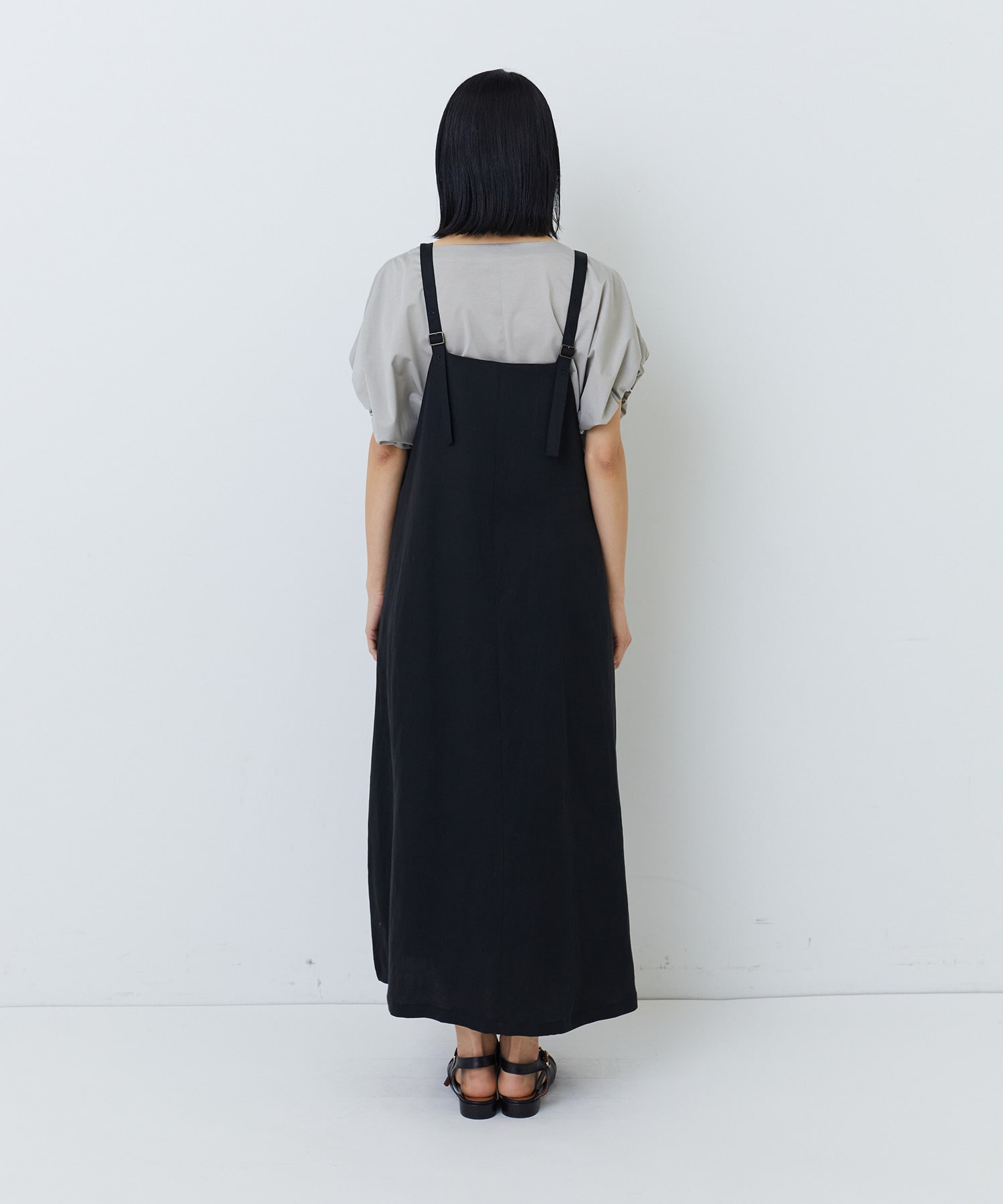 【ADIEU TRISTESSE】テンセルリネンジャンパースカート 詳細画像 ブラック 25