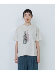 【LOISIR】【アーティストコラボ】PulloaプリントTシャツ 詳細画像 チャコールグレー 12