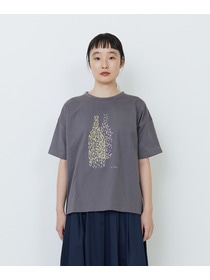 【LOISIR】【アーティストコラボ】PulloaプリントTシャツ 詳細画像 チャコールグレー 19