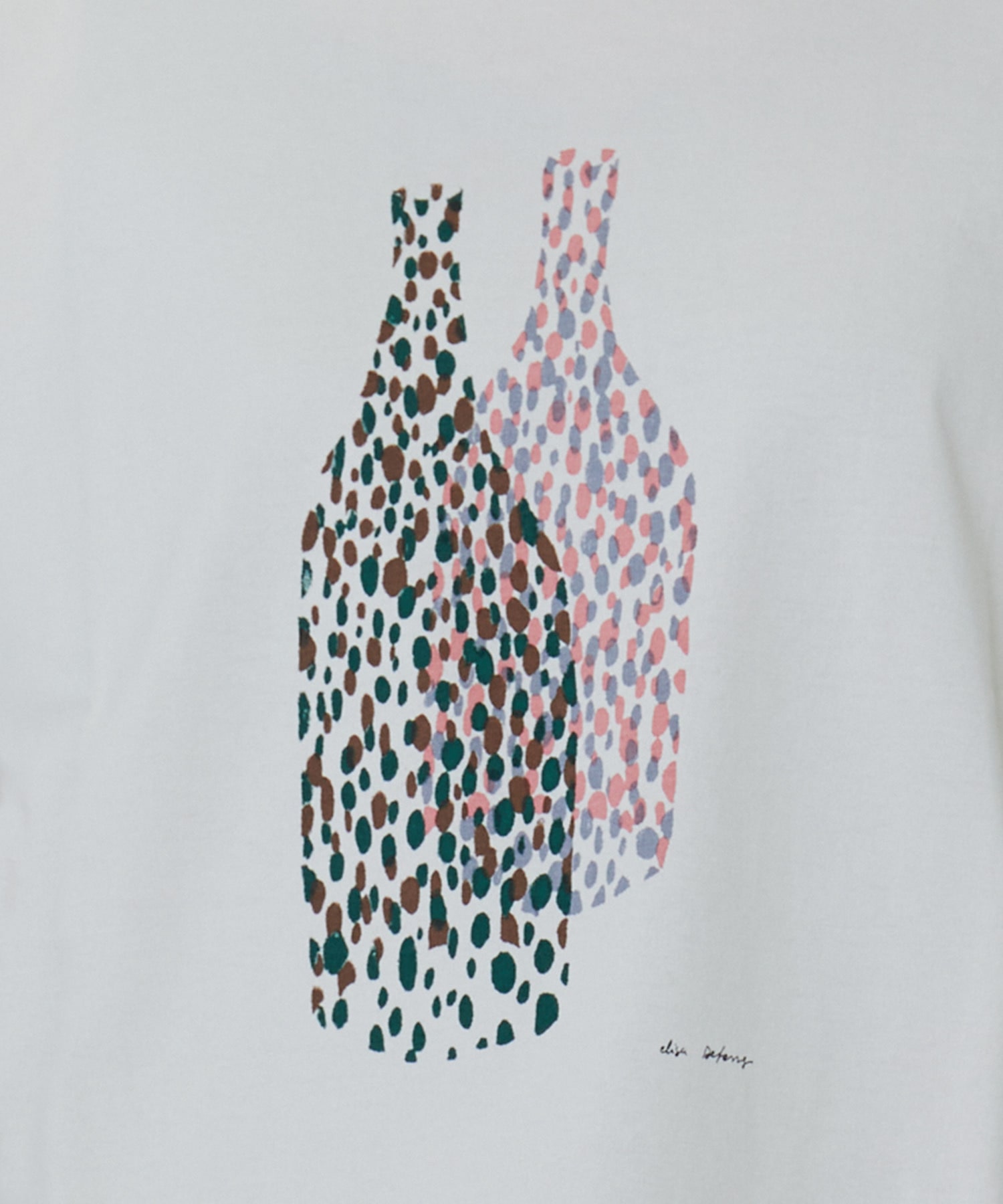 【LOISIR】【アーティストコラボ】PulloaプリントTシャツ 詳細画像 チャコールグレー 15
