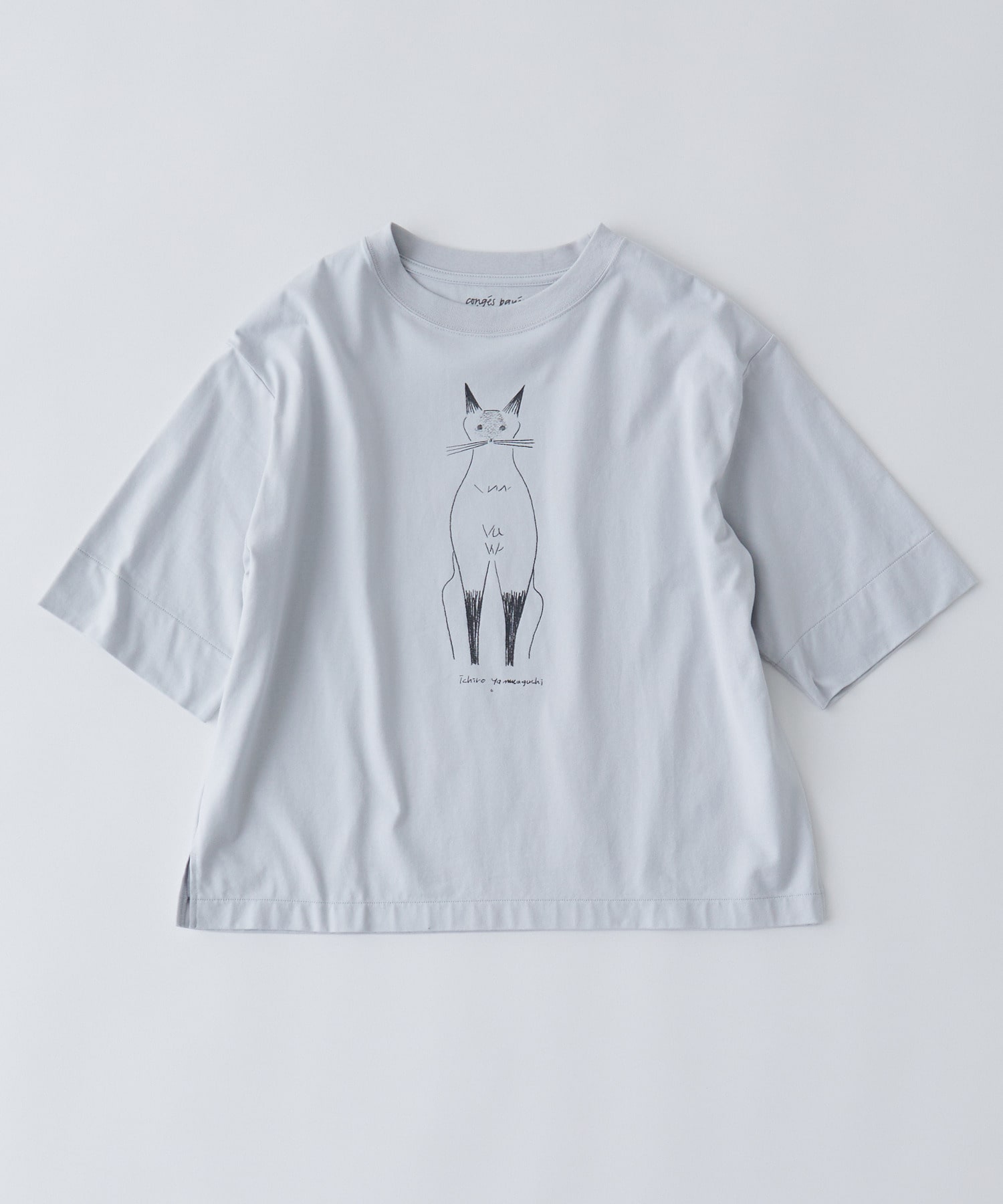 【congés payés】ichiro yamaguchi.半袖Tシャツ 詳細画像 ブルー 1