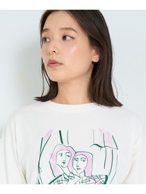 【ADIEU TRISTESSE】heso　ドローイングロングTシャツ 詳細画像 B 23