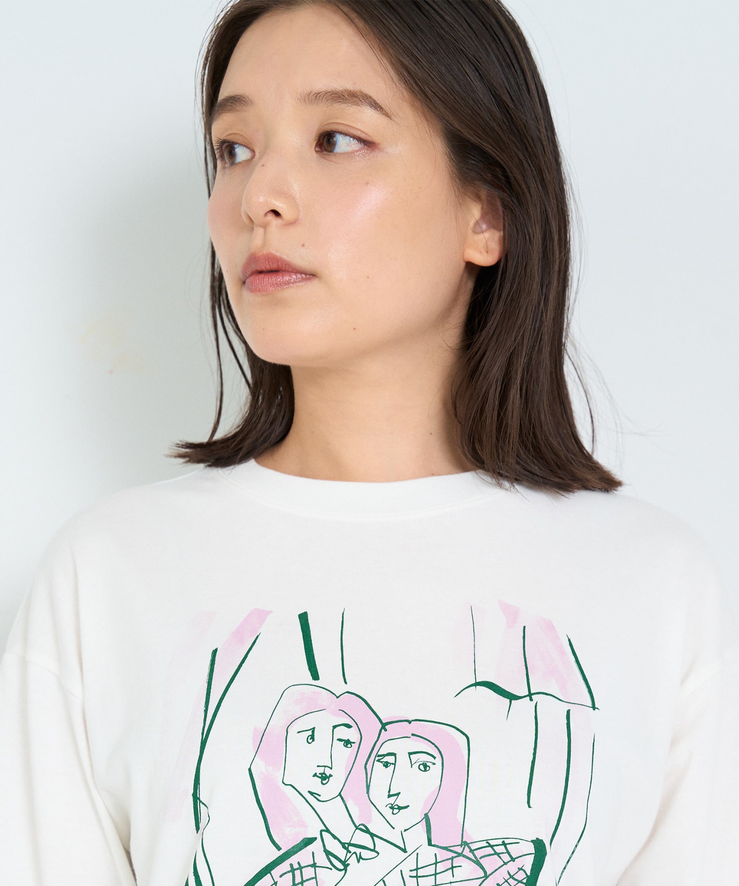 【ADIEU TRISTESSE】heso　ドローイングロングTシャツ 詳細画像 B 23