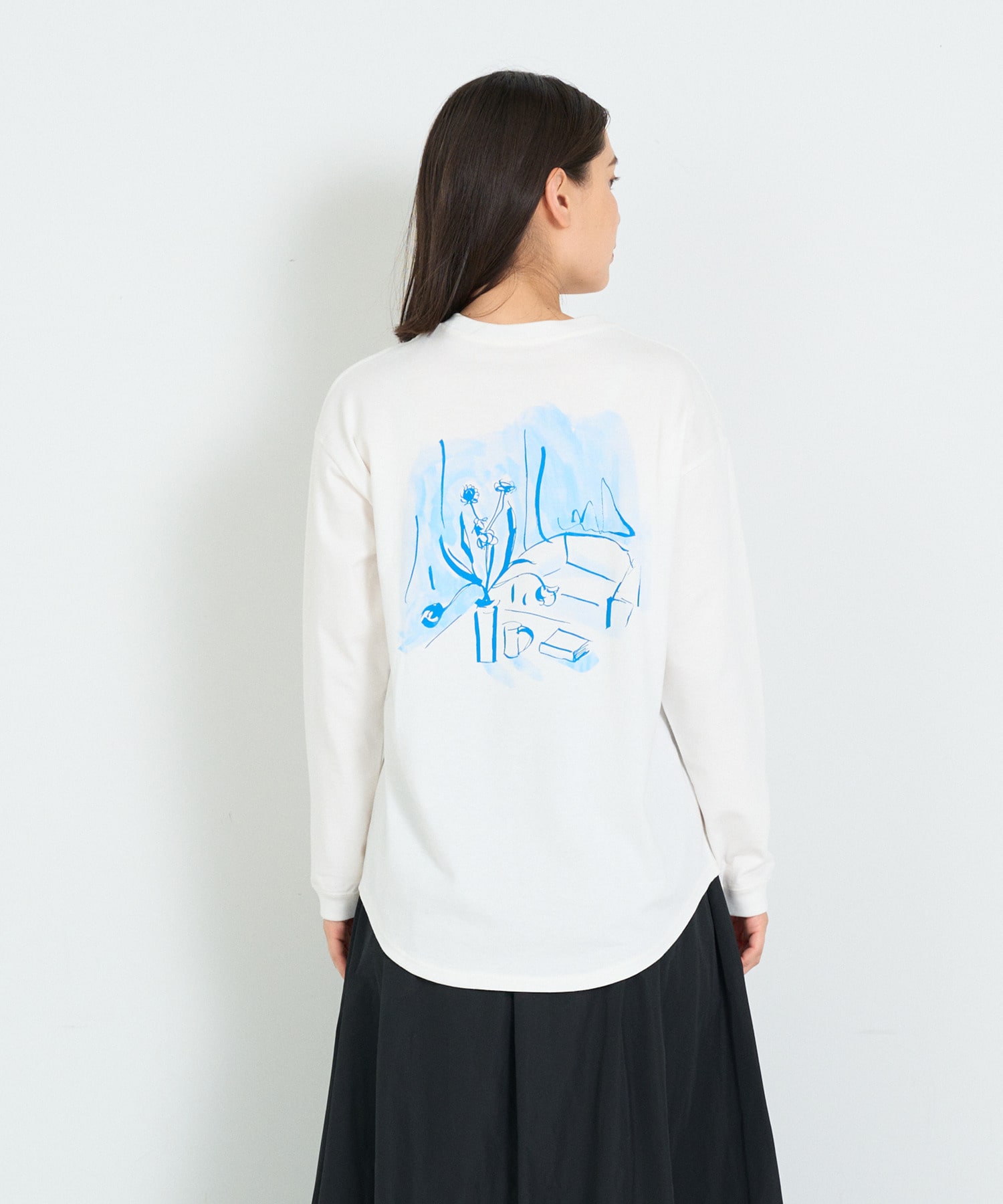 【ADIEU TRISTESSE】heso　ドローイングロングTシャツ 詳細画像 B 6