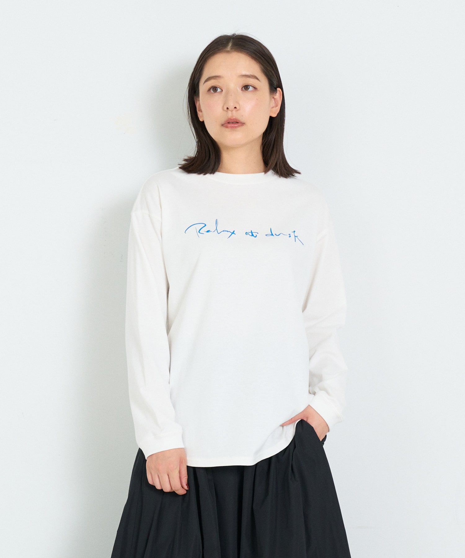 【ADIEU TRISTESSE】heso　ドローイングロングTシャツ 詳細画像 A 1