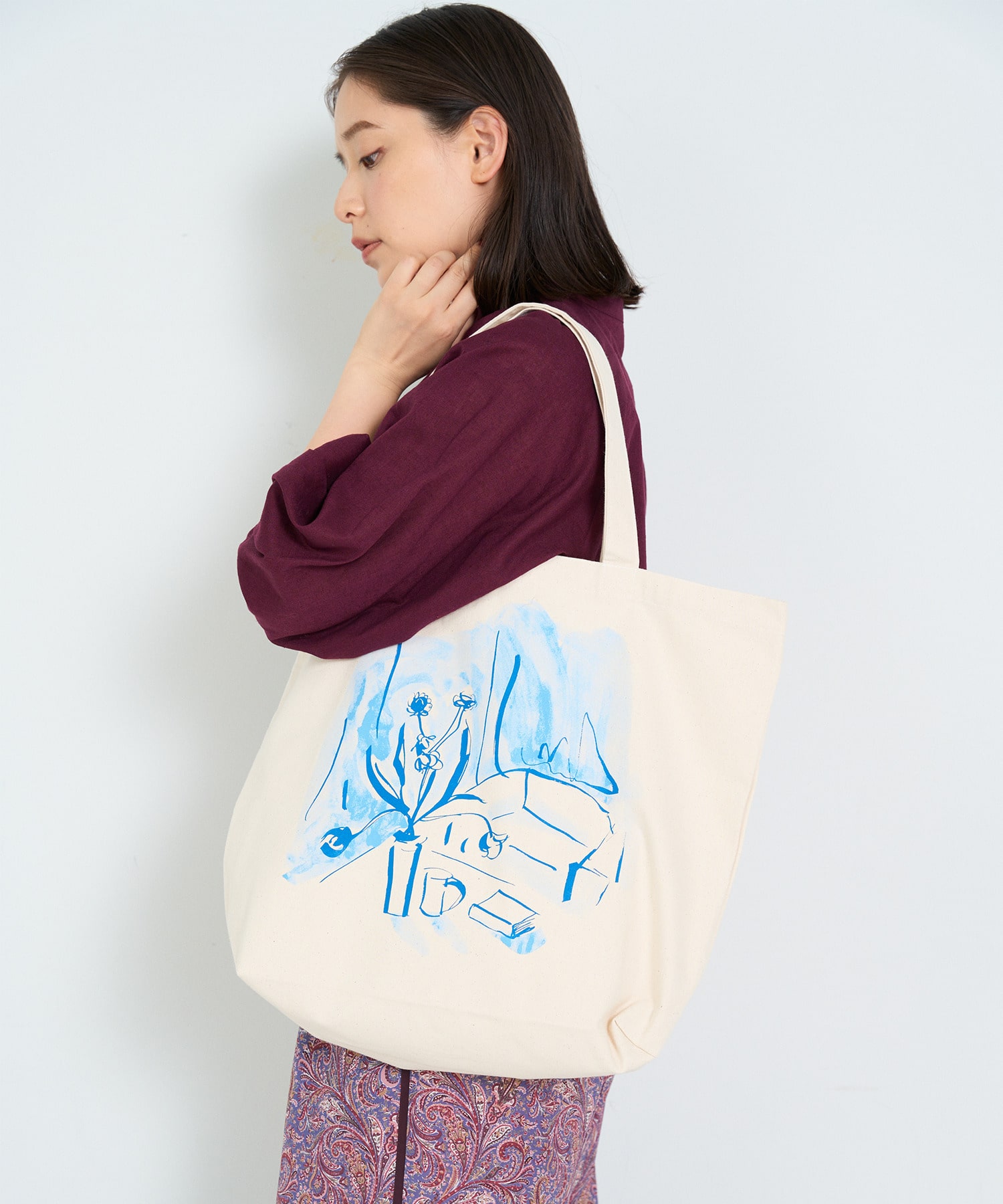 【ADIEU TRISTESSE】heso　ドローイングトートBAG 詳細画像 B 4