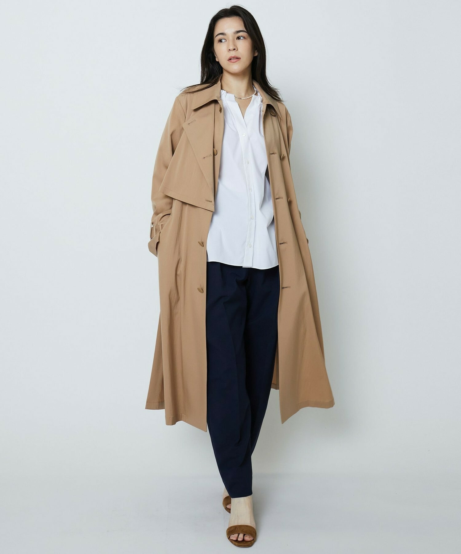 maison celon mulch trench coat dress - ジャケット・アウター