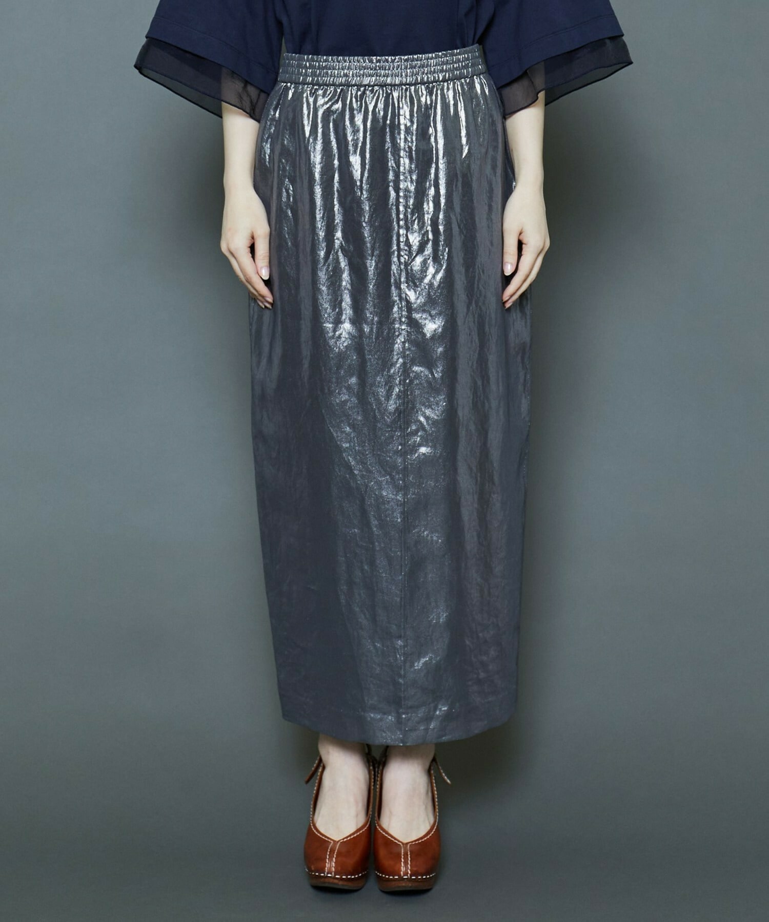 【MOGA Collection】[MOGA Collection]箔スカート 詳細画像 チャコールグレー 10