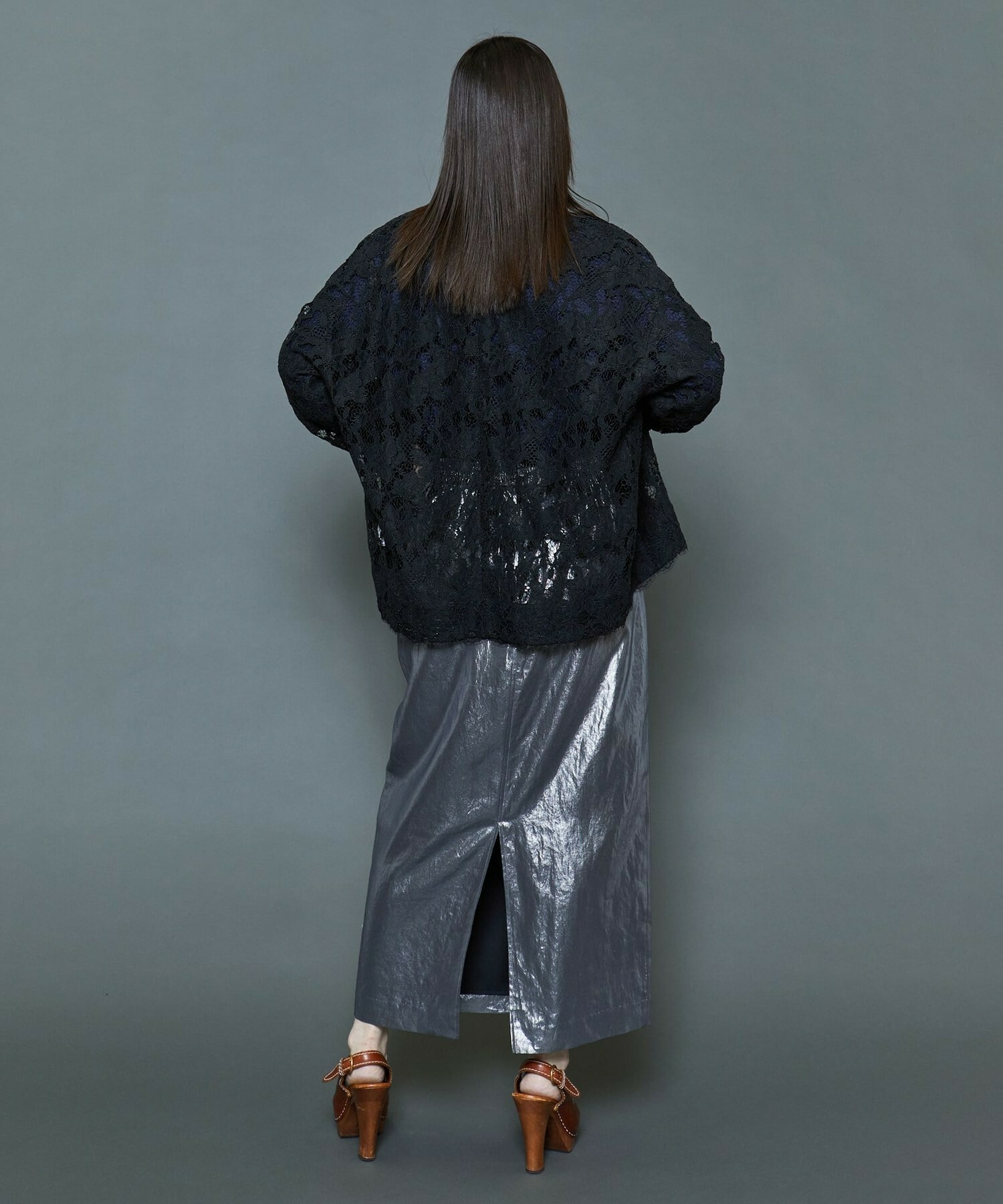 【MOGA Collection】[MOGA Collection]箔スカート 詳細画像 チャコールグレー 18