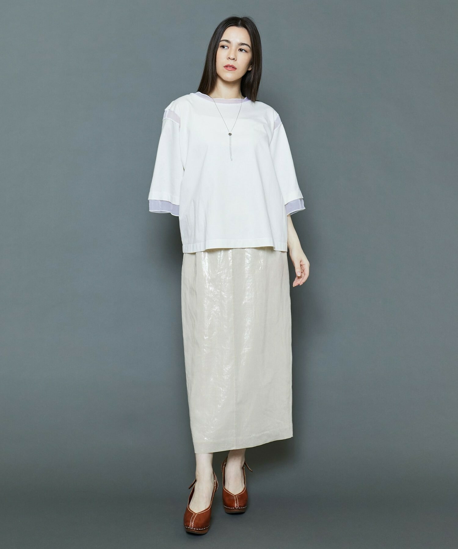 【MOGA Collection】[MOGA Collection]箔スカート 詳細画像 チャコールグレー 21