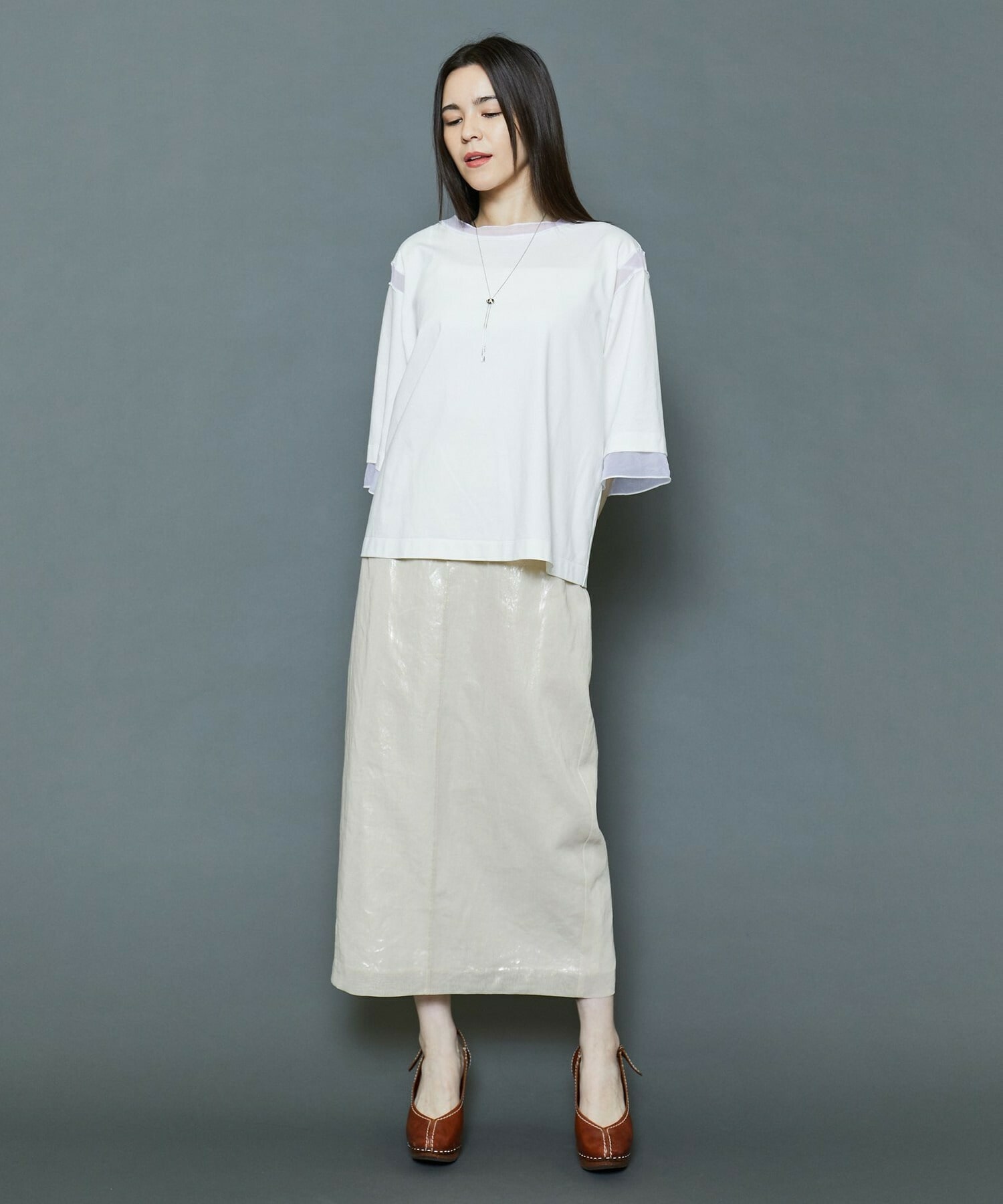 【MOGA Collection】[MOGA Collection]箔スカート 詳細画像 チャコールグレー 22
