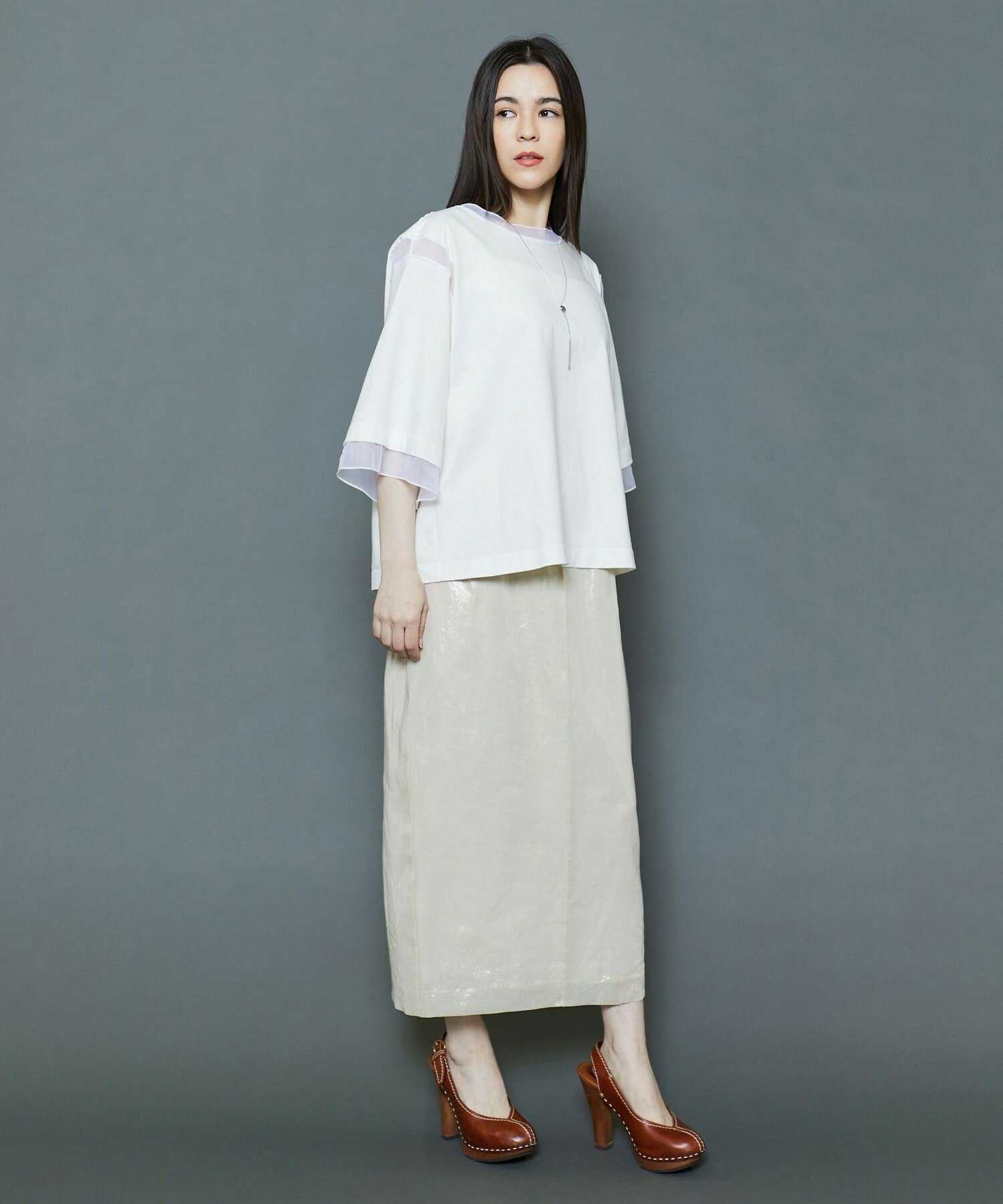 【MOGA Collection】[MOGA Collection]箔スカート 詳細画像 チャコールグレー 23
