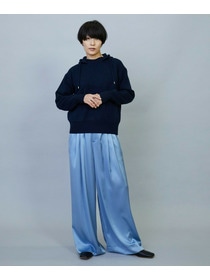 【feerique】ANNUAL×MOGA　ウールカシミヤニットパーカー 詳細画像 ネイビー 2