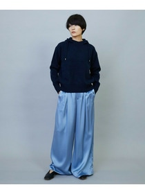 【feerique】ANNUAL×MOGA　ウールカシミヤニットパーカー 詳細画像 ネイビー 3