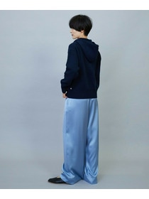 【feerique】ANNUAL×MOGA　ウールカシミヤニットパーカー 詳細画像 ネイビー 8