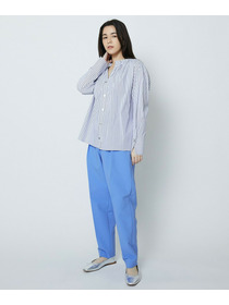 【MOGA】【Lサイズ】ストライプブロードシャツ 詳細画像 ブルー 10