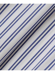 【MOGA】【Lサイズ】ストライプブロードシャツ 詳細画像 ブルー 5