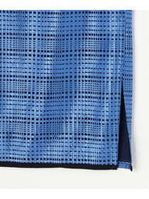 【MOGA Collection】【Lサイズ】ブライトシアーチェックタイトスカート 詳細画像 ブルー 4