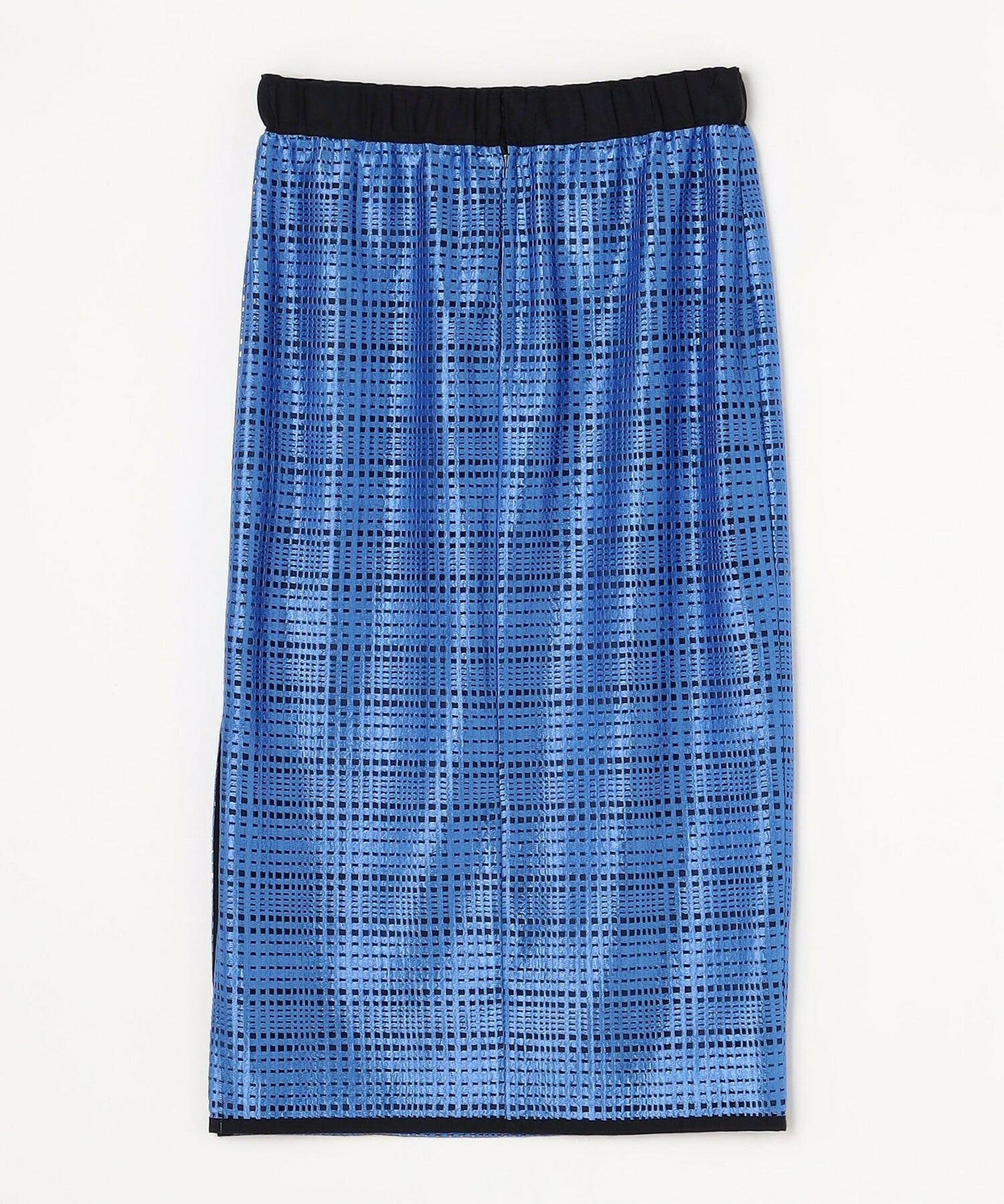 【MOGA Collection】【Lサイズ】ブライトシアーチェックタイトスカート 詳細画像 ブルー 1