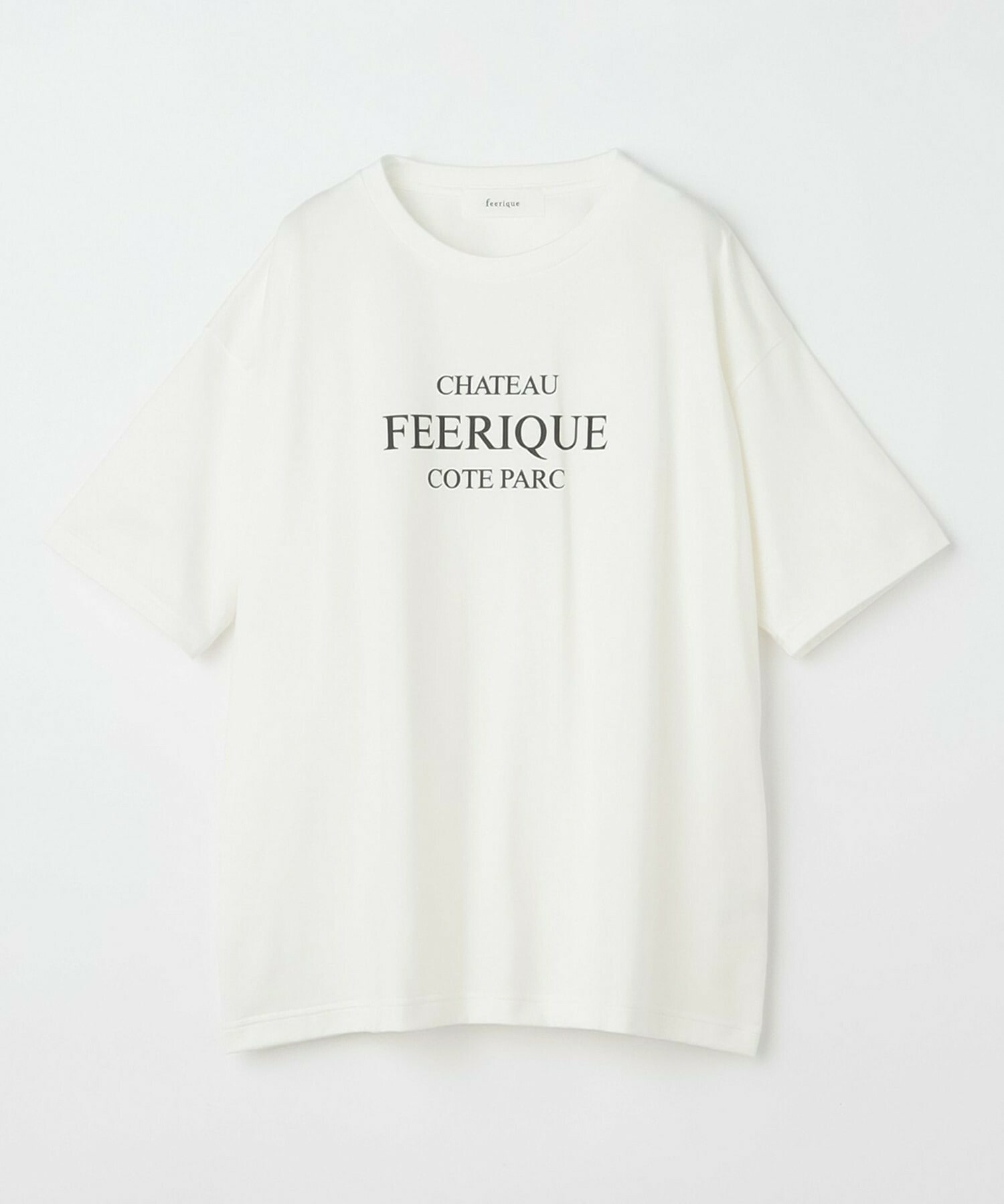 【feerique】【Lサイズ】Suai-mai天竺ロゴTシャツ 詳細画像 オフホワイト 1