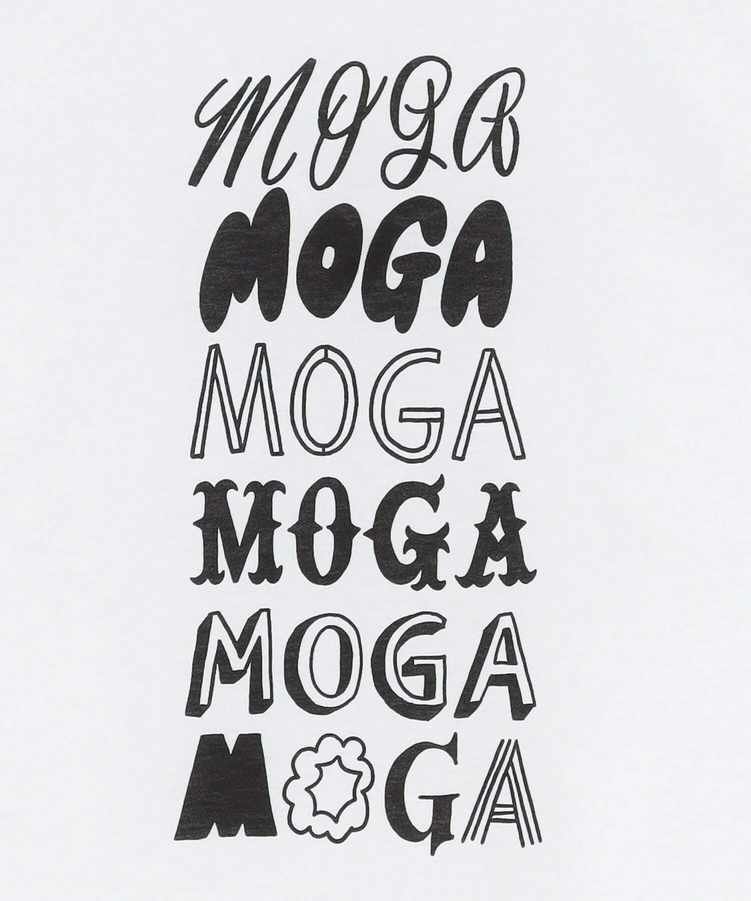 【MOGA】【Lサイズ】SHOGO SEKINE×MOGA コラボプリントT [Various MOGA print2] 詳細画像 ホワイト 3