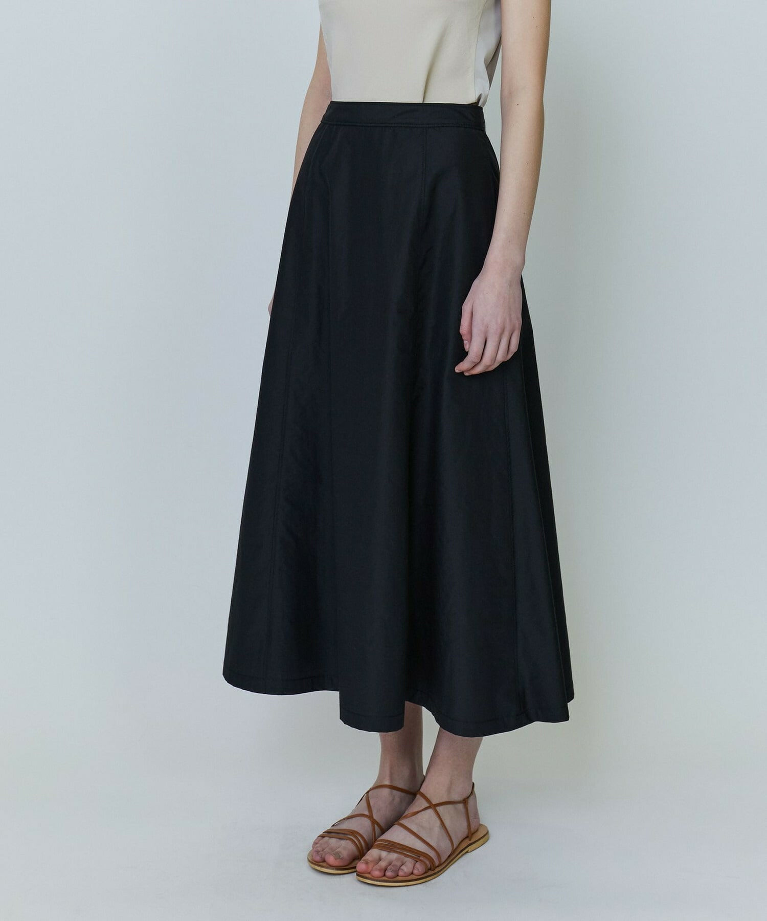 【yoshie inaba】リラクシィタイプライタースカート 詳細画像 ブラック 2