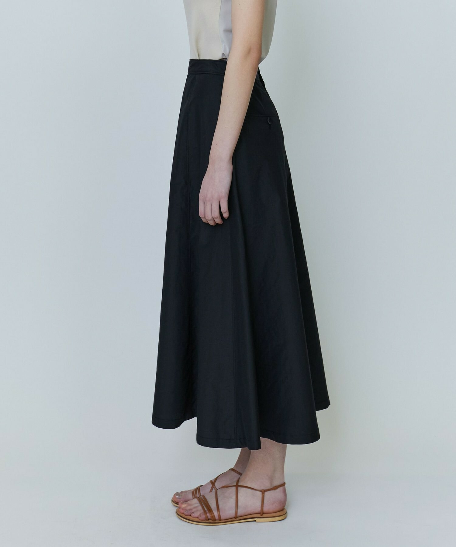 【yoshie inaba】リラクシィタイプライタースカート 詳細画像 ブラック 3