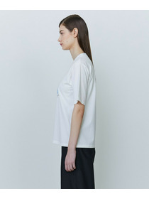 【yoshie inaba】ベーシックジャージィボトルプリントTシャツ 詳細画像 ブラック 3