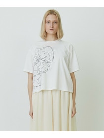 【yoshie inaba】ベーシックジャージィTシャツ 詳細画像 ホワイト 1