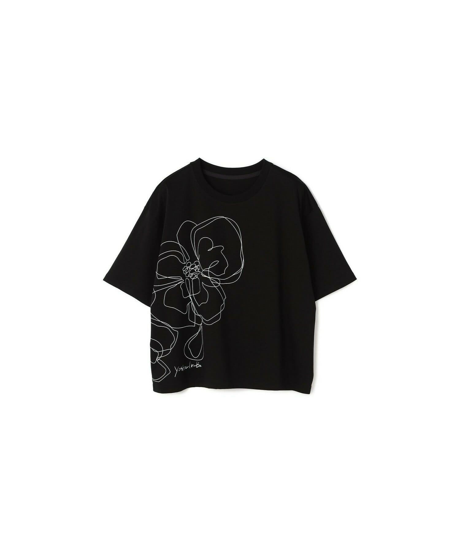 【yoshie inaba】コットンライトスムースTシャツ 詳細画像 ブラック 1