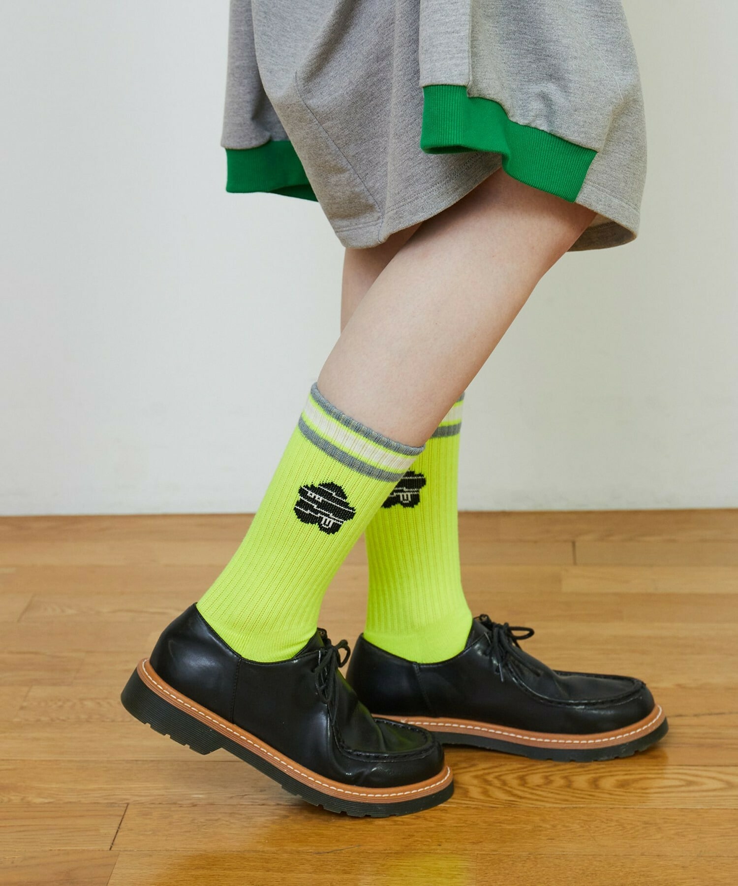【FRAPBOIS PARK】ケイコウパイルソックス 詳細画像 ライム 12
