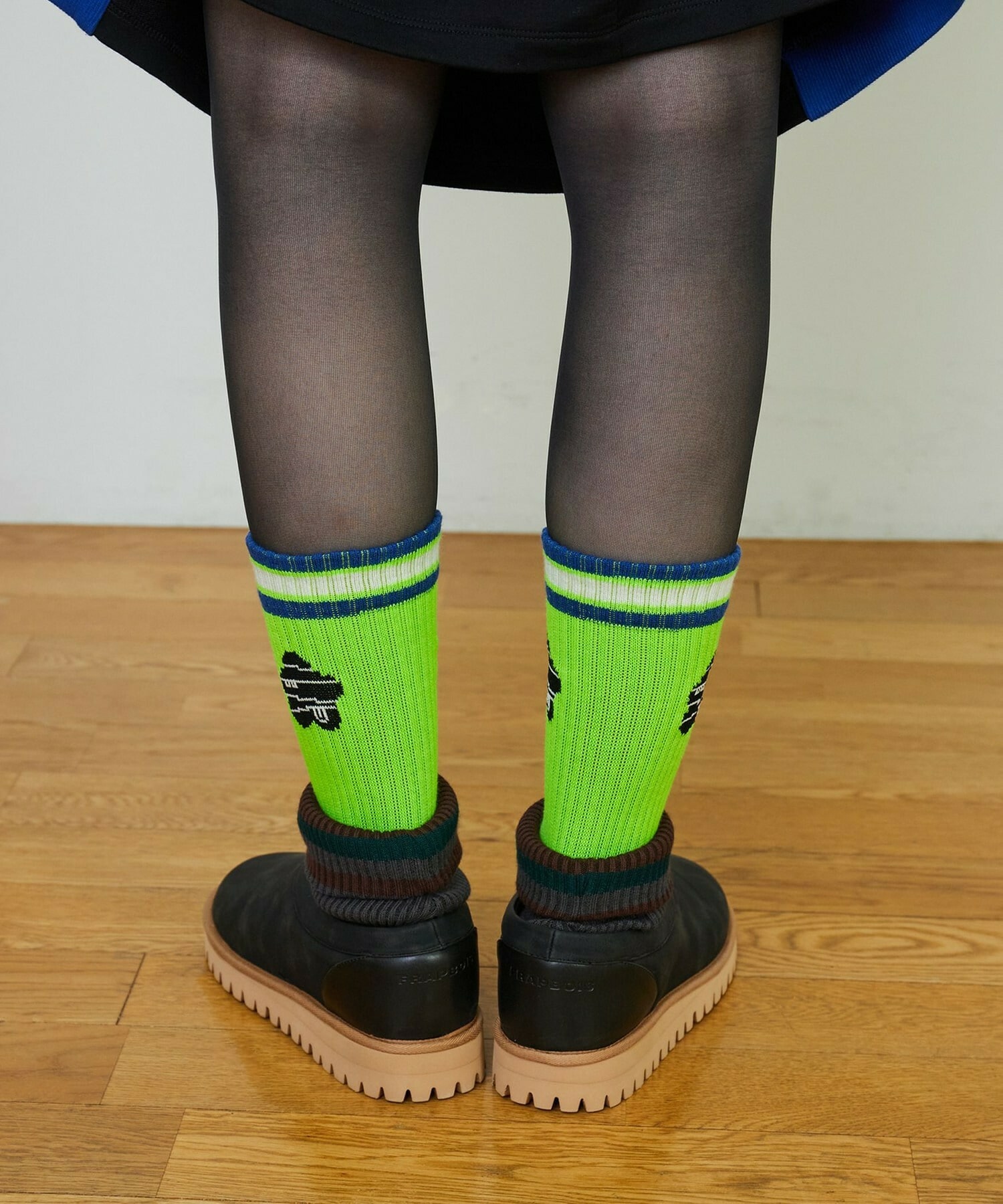 【FRAPBOIS PARK】ケイコウパイルソックス 詳細画像 ライム 15