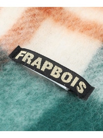 【FRAPBOIS】｜返品送料無料｜ソフトブークレーチェックストール 詳細画像 グレー 3