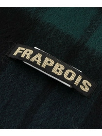 【FRAPBOIS】｜返品送料無料｜ウールチェックストール 詳細画像 ホワイト×ブラック 3