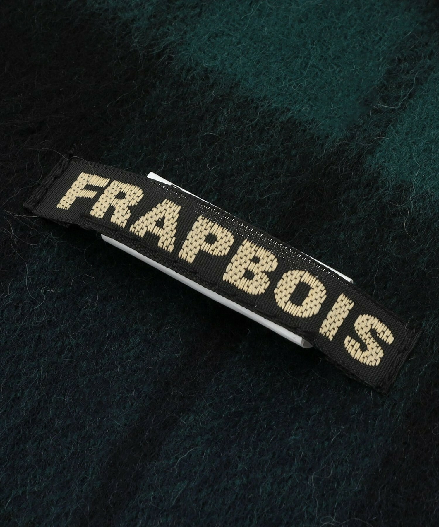 【FRAPBOIS】｜返品送料無料｜ウールチェックストール 詳細画像 ホワイト×ブラック 3