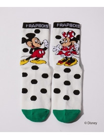 【FRAPBOIS】ペアーソックス FRAPBOIS＜MICKEY MOUSEコレクション＞ 詳細画像 ホワイト 1