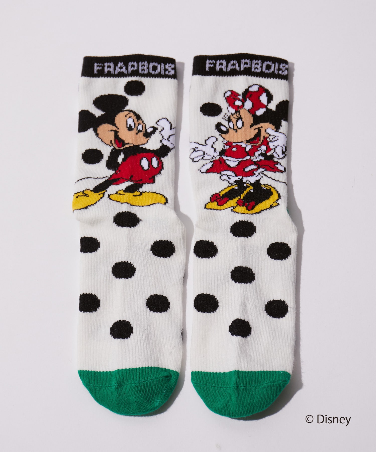 【FRAPBOIS】ペアーソックス FRAPBOIS＜MICKEY MOUSEコレクション＞ 詳細画像 ホワイト 1